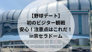 野球デートin京セラドーム 初のビジター観戦でも安心 注意点はこれだ