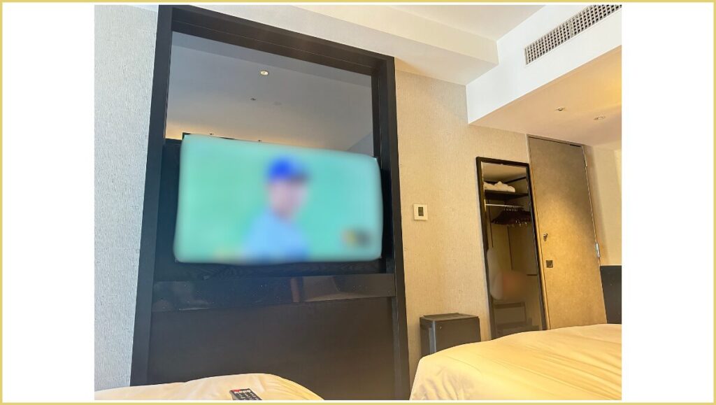 ザホテル山楽金沢 客室テレビ